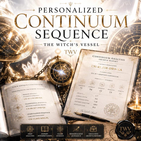 Continuum Analysis — Personalized Continuum Sequence — Custom Metaphysical Archive Report — Premium Spiritual Guidance