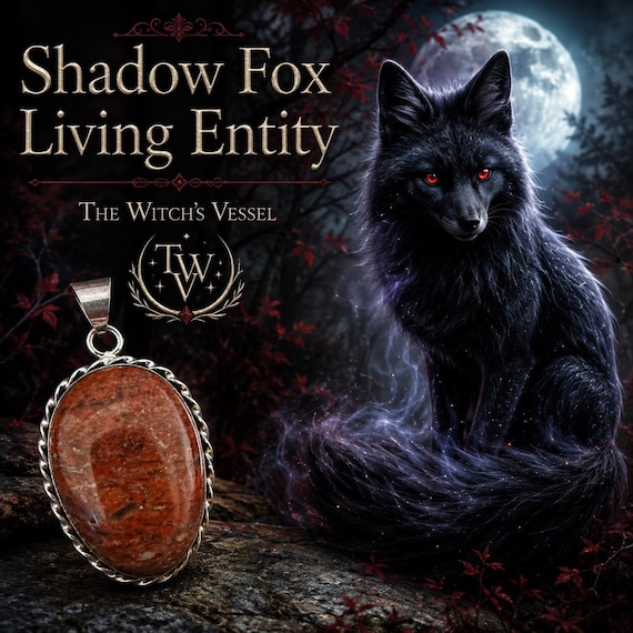 Cúán Shadow Fox Living Entity — First Touch Direct Binding — Shadow Guardian & Cunning Spirit Companion