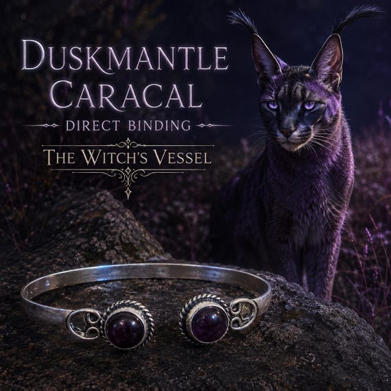 Violetta Duskmantle Caracal — First Touch Direct Binding — Shadow Guardian Familiar — Twilight Guardian
