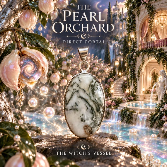 Direct Portal Pendant — The Pearl Orchard, Enchanted Garden Astral Abode