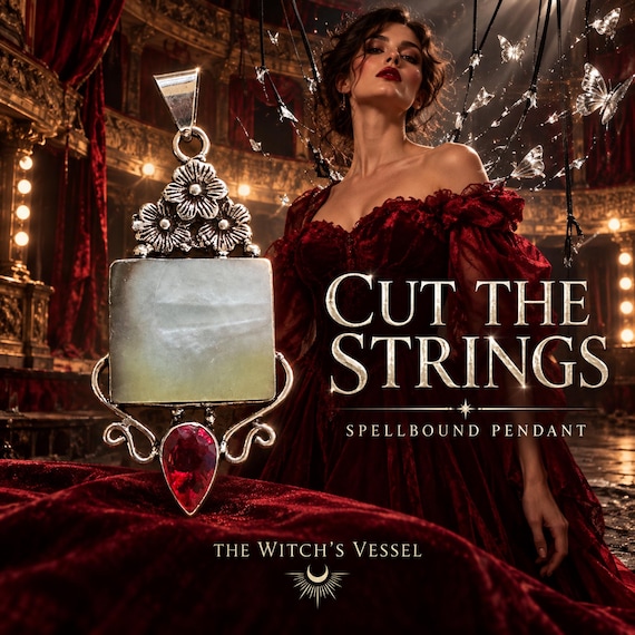 Cut the Strings Spellbound Pendant, Personal Boundaries & Confidence Ritual Jewelry