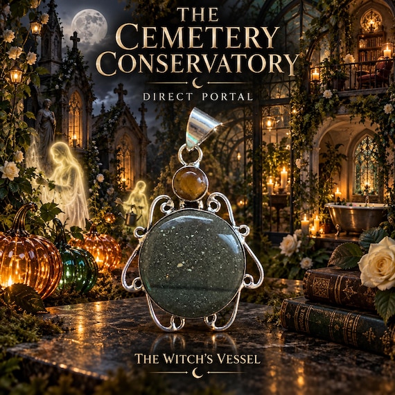 Direct Portal Pendant, The Cemetery Conservatory, Haunted Garden Astral Abode
