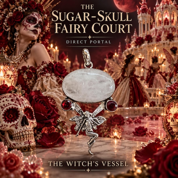 Direct Portal Pendant, The Sugar-Skull Fairy Court, Halloween Fae Palace Astral Abode