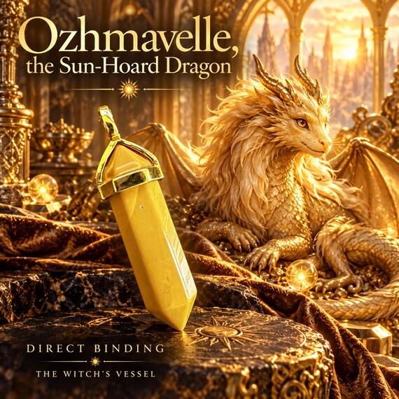 Ozhmavelle, the Sun-Hoard Dragon Direct Binding, Golden Dragon Companion Pendant
