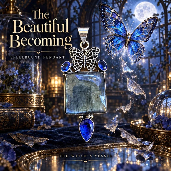 The Beautiful Becoming Spellbound Pendant, Transformation & Glamour Ritual Jewelry