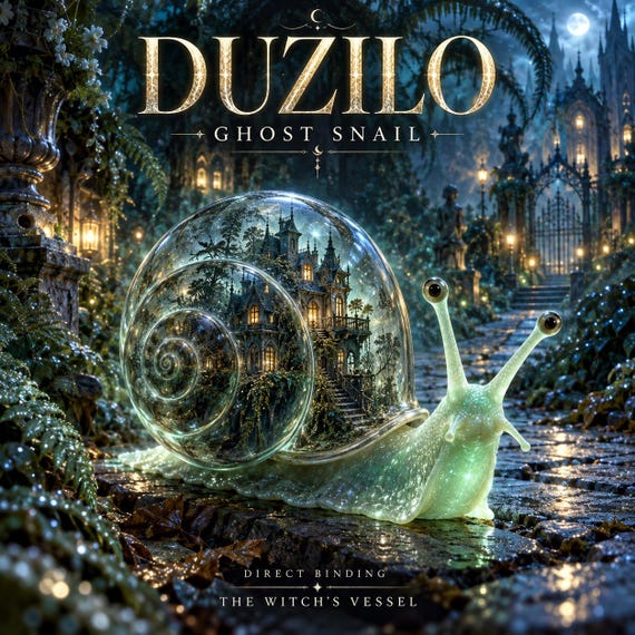 Ghost Snail Spirit Companion, Duzilo Direct Binding, Haunted Shell Familiar Companion Profile