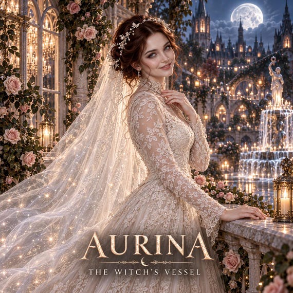 Ghost Bride Spirit Companion, Aurina Direct Binding, Gothic Bridal Companion Profile