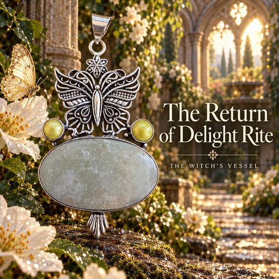 The Return of Delight Ritual | Everyday enchantment Pendant | Matching Chain & Bag