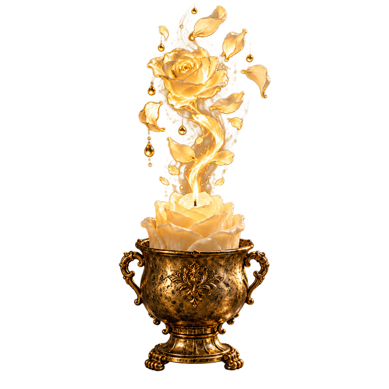 The Rosegold Vigil placed inside the room
