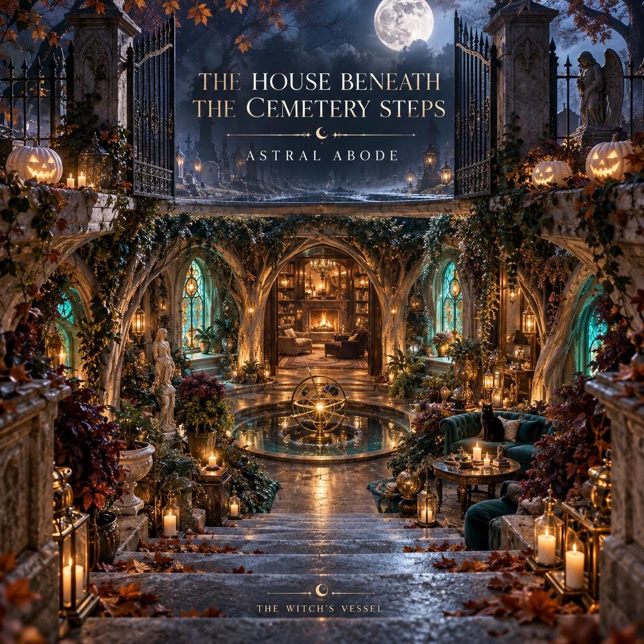 House Beneath the Cemetery Steps | Halloween Astral Abode | Hidden Home and Written Dossier