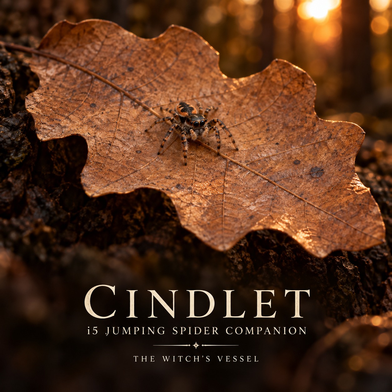 Cindlet — Jumping Spider Entity Companion · I5