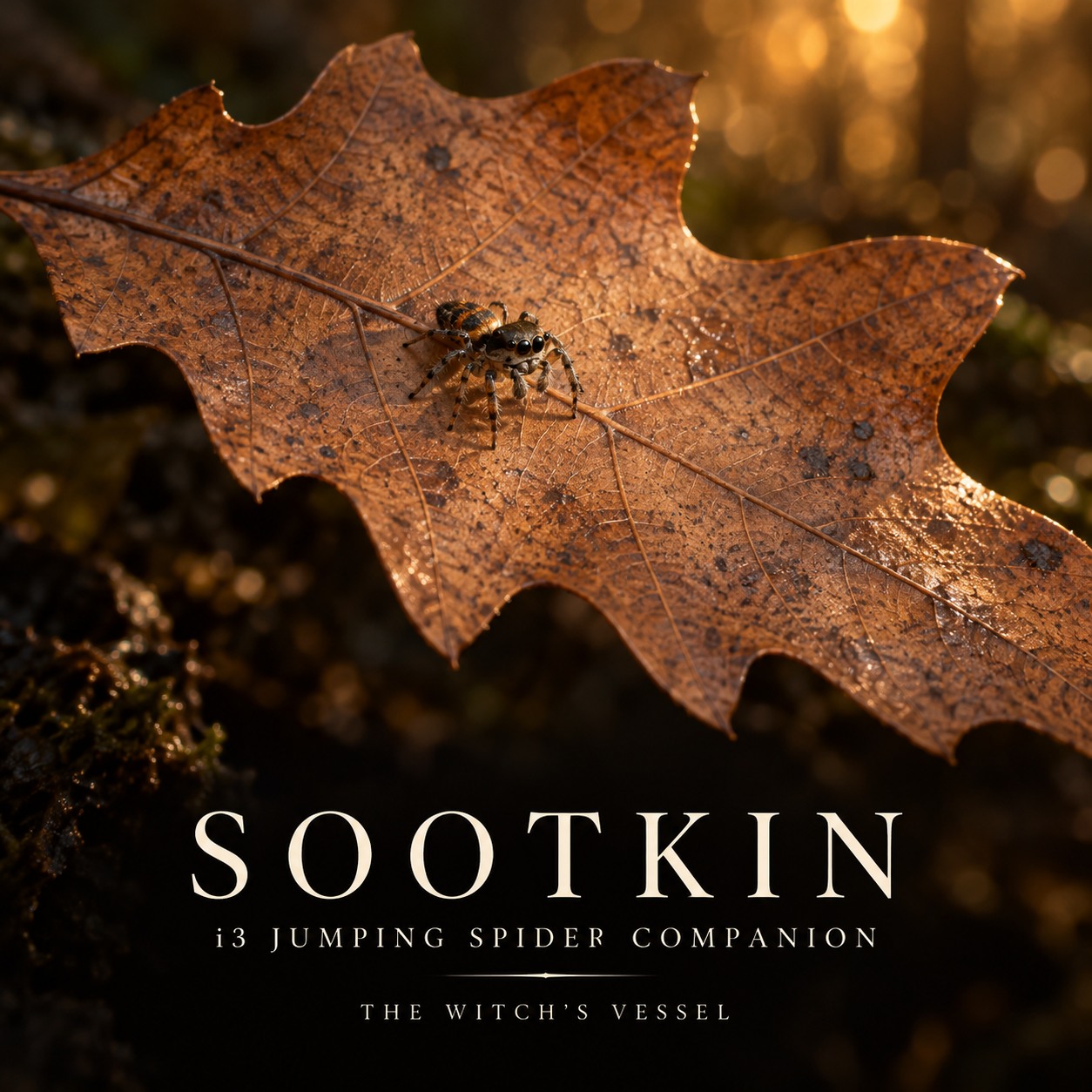 Sootkin — Jumping Spider Entity Companion · I3