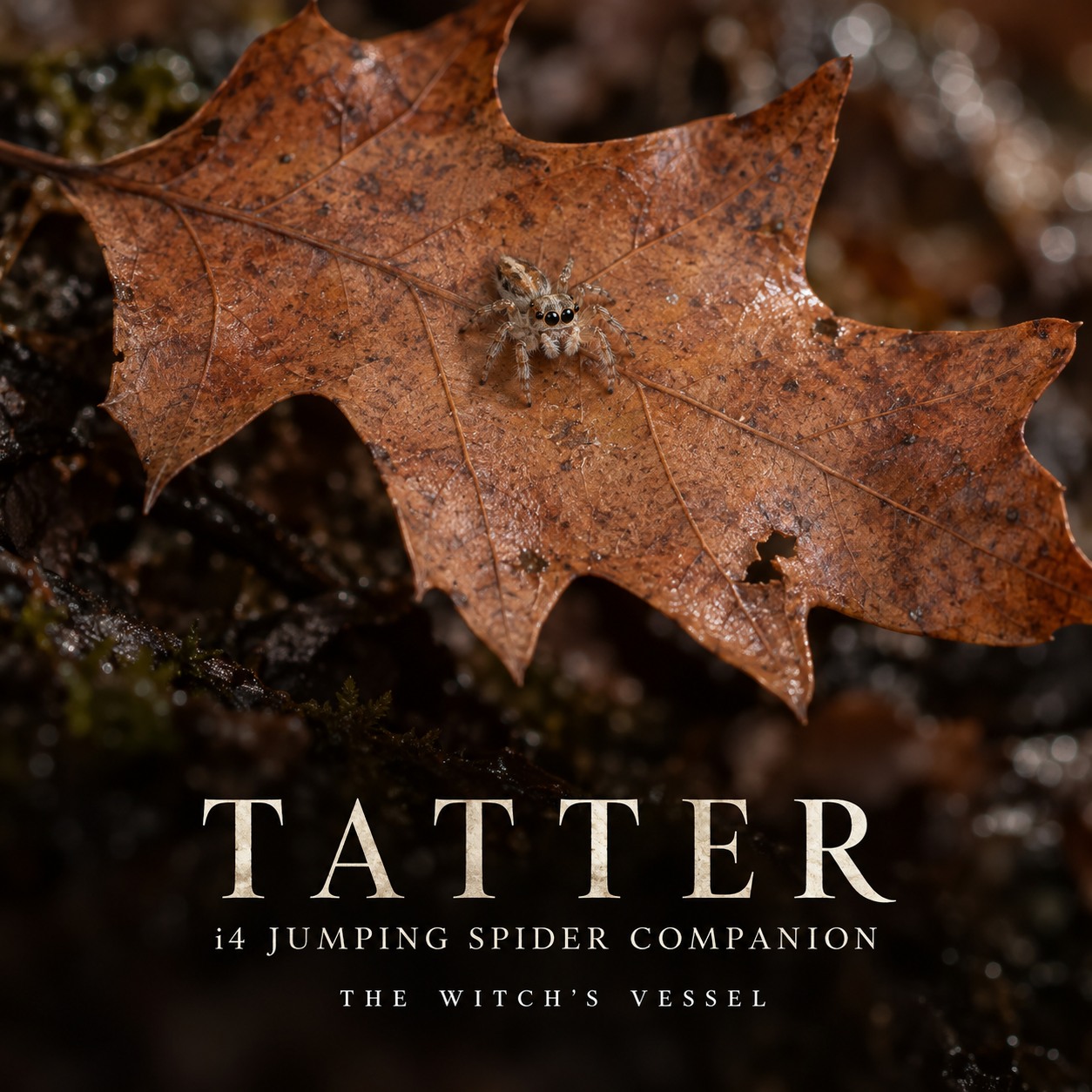 Tatter — Jumping Spider Entity Companion · I4