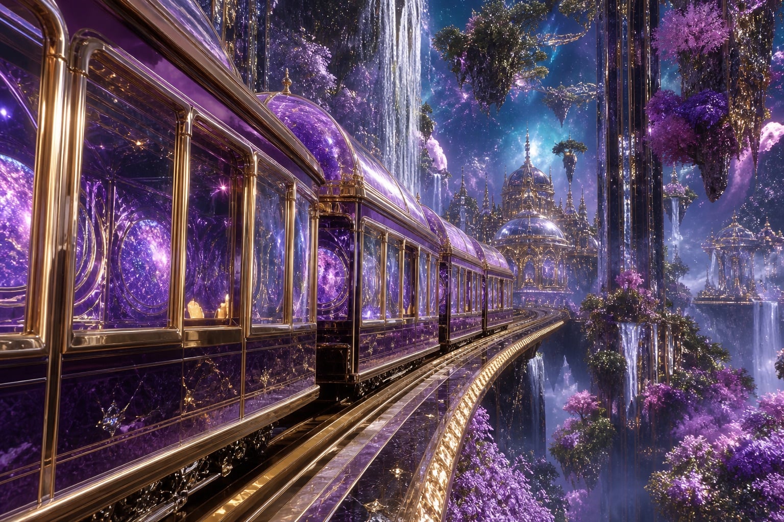 Fae Train Through Eternity — Personalized Digital Astral Abode
