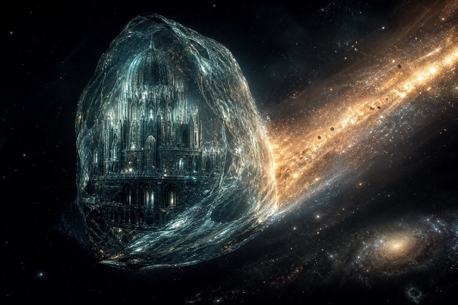 Palace Inside a Comet — Personalized Digital Astral Abode