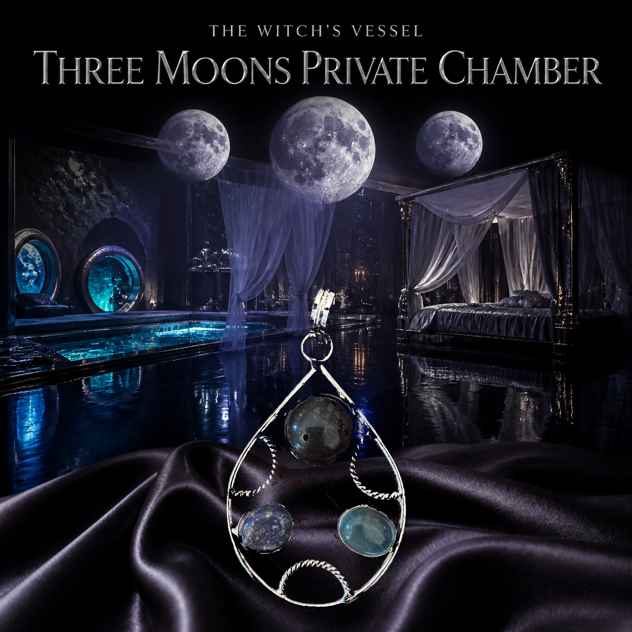 The Three Moons Private Chamber — 18+ Astral Abode Pendant
